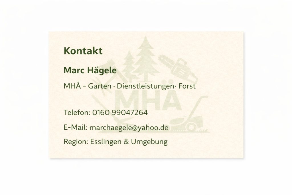 Visitenkarte von Marc Hägele